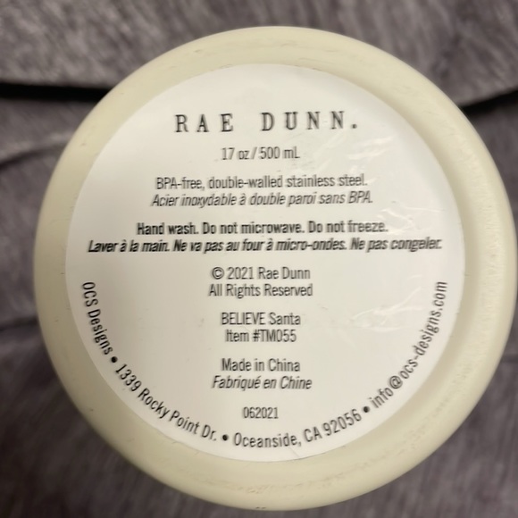 Rae Dunn Santa travel mug “Believe” - Picture 2 of 5